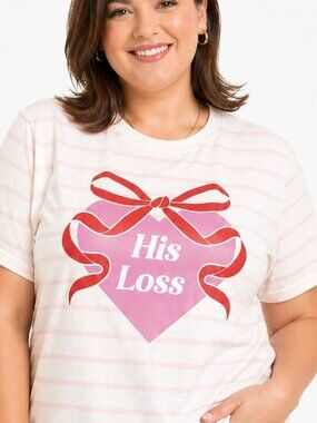 NWT large striped shirt. Funny breakup gift. Moving on. Girl Power